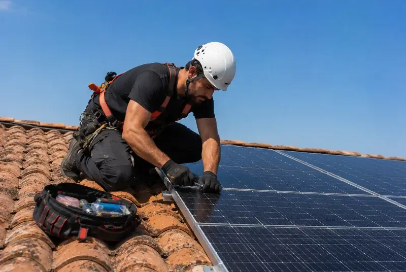 Maintenance et monitoring de panneaux solaires à Souilhe